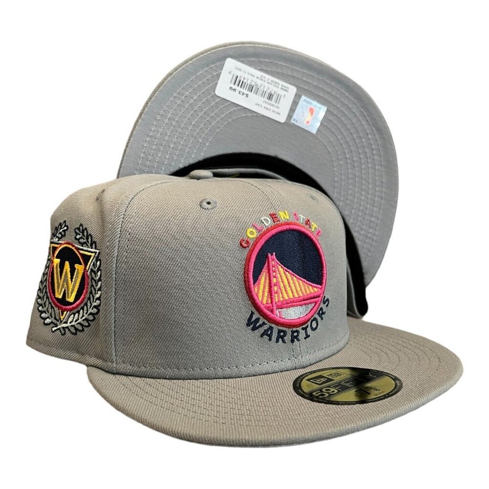 New Era Golden State Warriors Color Pack 59FIFTY Fitted Hat Cap Gray